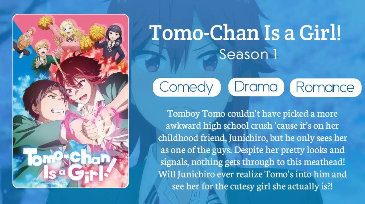 Tomo-Chan Is a Girl in Hindi Dubbed Download HD - HindiAnime.XYZ, Tomo-chan wa Onnanoko! All Episode in Hindi