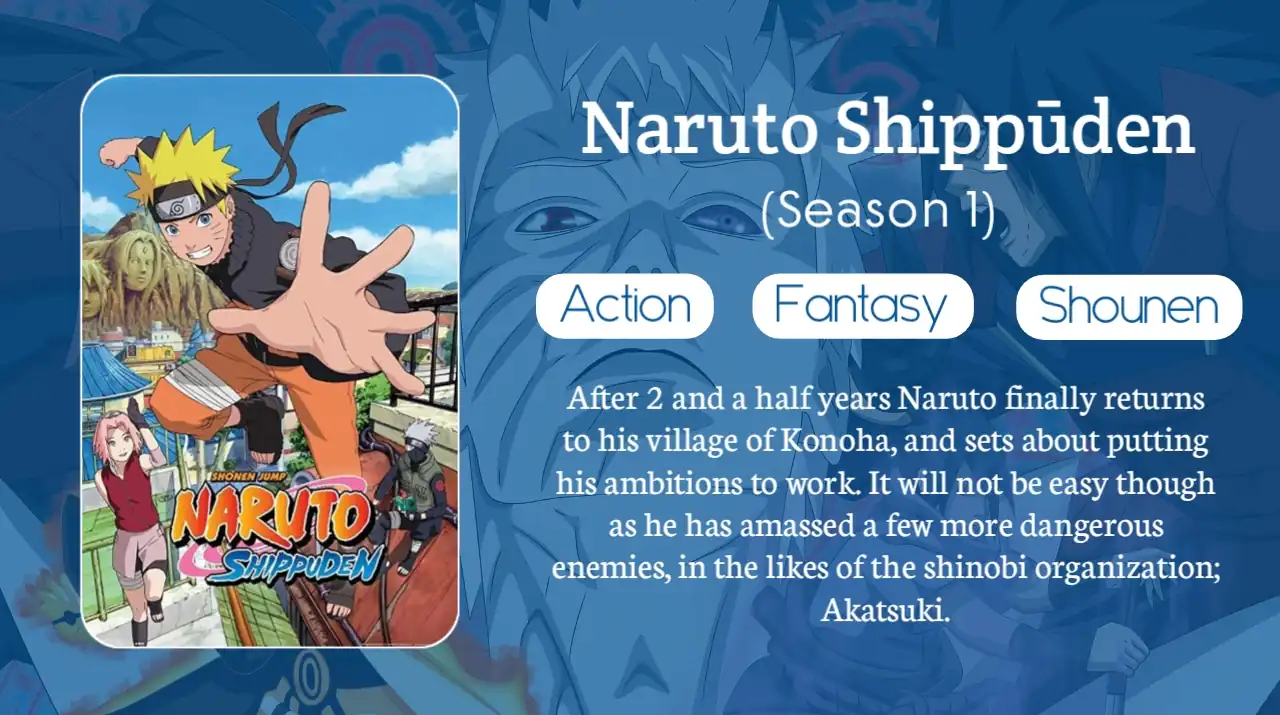 Naruto Shippuden Season 1 in Hindi Dubbed Download HD - HindiAnime.XYZ, Naruto: Shippuuden All Episode in Hindi